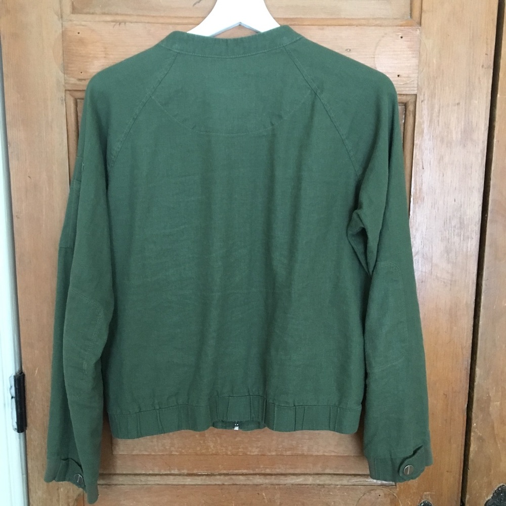 Sanctuary Linen Cargo Bomber Jacket - image 4